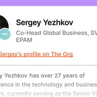 Yezhkov Sergey profile photo